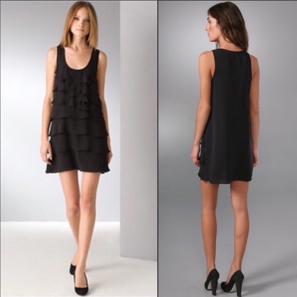 Theory Sleeveless Little Black Dress 100% Silk